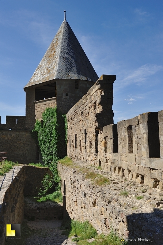 Tour et reste de rempart à Carcassonne photo pascal Blachier