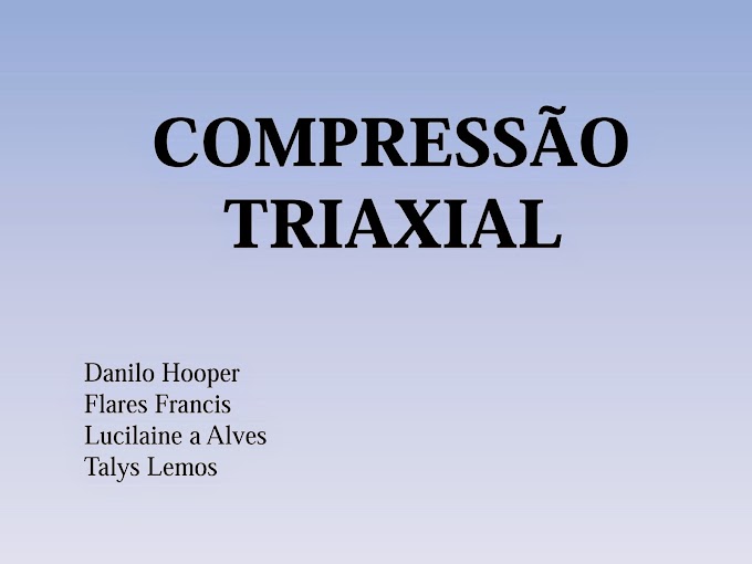 Ensaio de compressão triaxial 