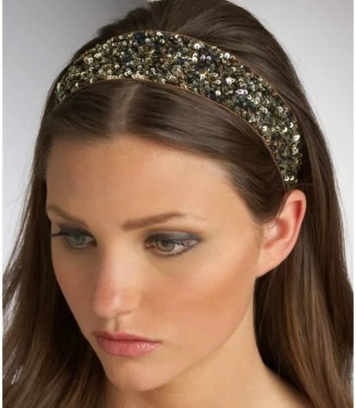 Cute hairstyles with sparkling headband