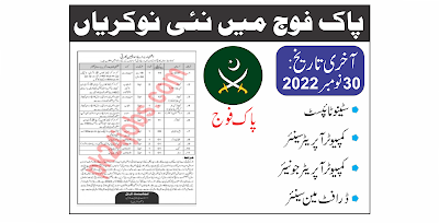 Pak Army Jobs 2022 - Pakistan Jobs 2022
