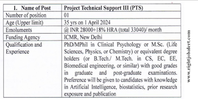 Project Technical Support - PhD M.Phil M.Sc BE BTech ME MTech Jobs in KGMU