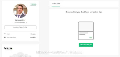 نشر أول خدمة على موقع فايفر Fiverr create a new gig