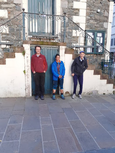 Sabrina, Joss and me at the finish outside the Moot Hall in Keswick