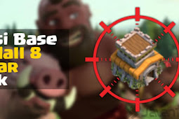 Kumpulan Formasi Base Town Hall 8 Clan War Clash of Clans Terbaik