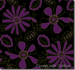 Flower with Outline