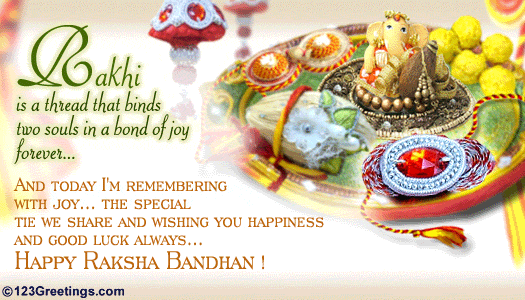 his rakhi from his sisters
