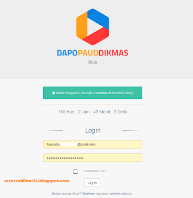 link akses dapodik paud online semester ganjil 2019/2020 https://app.paud-dikmas.kemdikbud.go.id/dapodik/