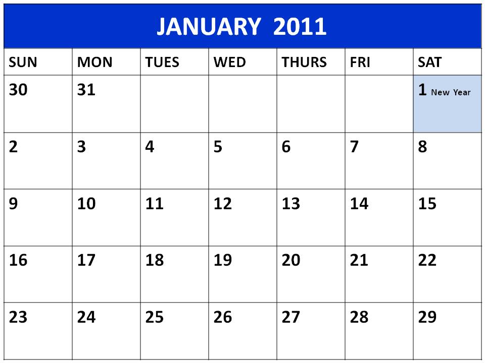 China january 2011 year printable; Calendar 2011, download free printable