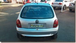 Silver corsa back