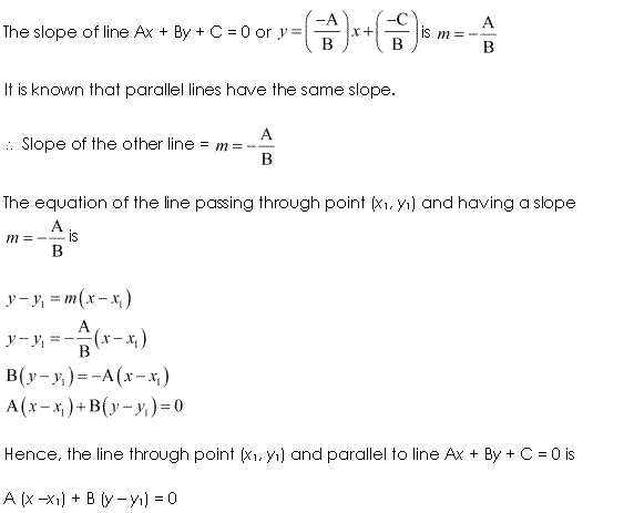 Solutions Class 11 Maths Chapter-10 (Straight Lines)