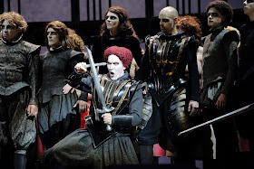 Gounod: Faust - Valdis Jansons (Valentin) & ensemble (Photo: Agnese Zeltina (c) Latvian National Opera and Ballet)