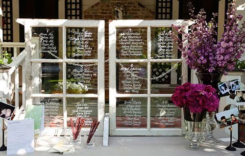 Rustic Wedding Decor This is a fabulous idea The table numbers and seating