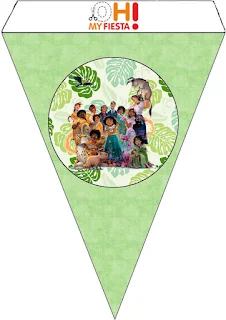 Familia Madrigal Encanto: Banderines para Fiestas para Descargar Gratis.