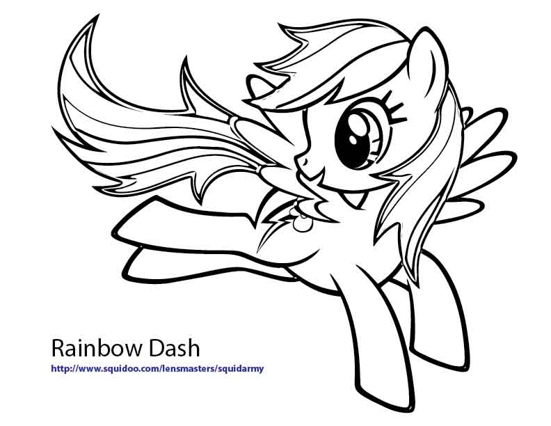 My Little Pony Coloring  pages  Squid Army