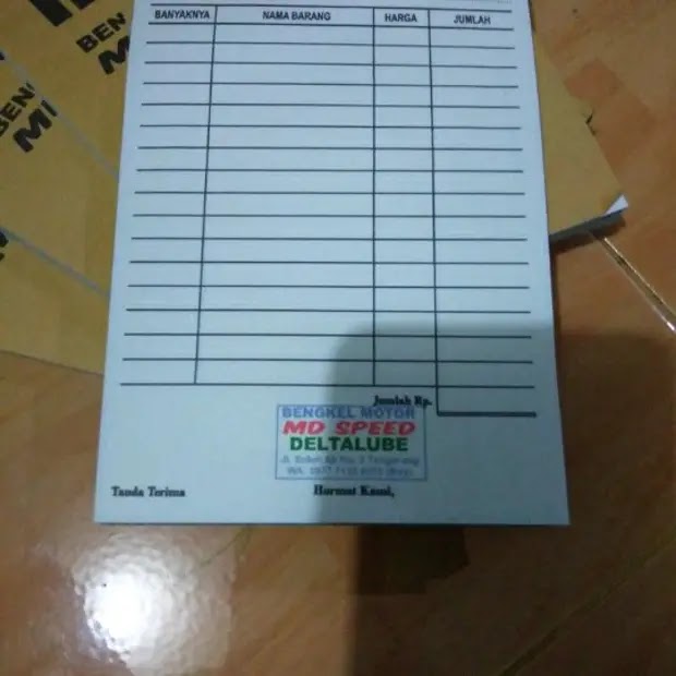 Download Nota Kosong Plus Stempel