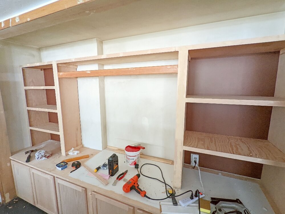 DIY Built-in Entertainment Center