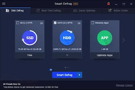 IObit Smart Defrag 8 PRO KEY