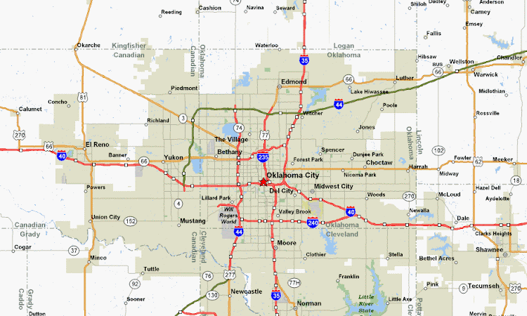 Oklahoma City Map