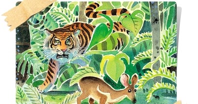 Cerita Fabel Bahasa Inggris: Si Kancil dan Harimau 