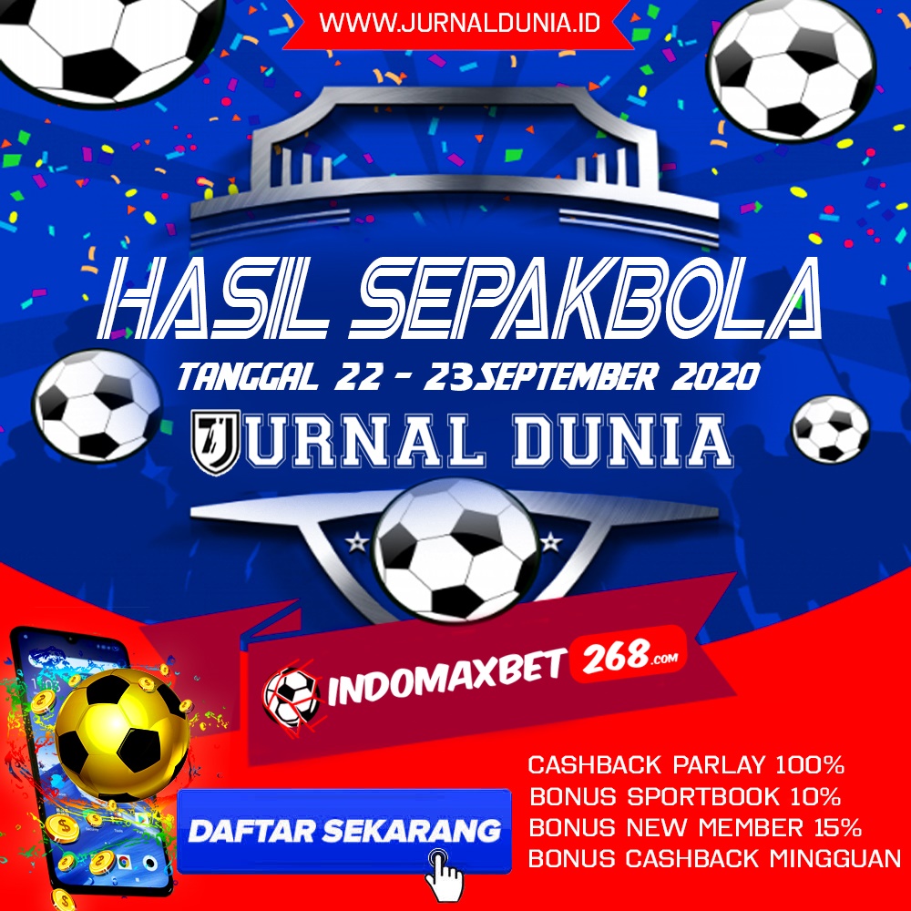 Hasil Pertandingan Sepakbola Tanggal 22 - 23 September 2020