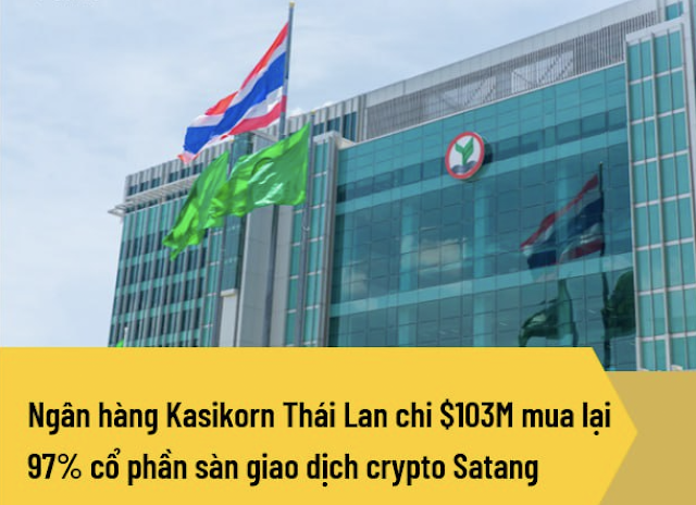 Ngân hàng lớn của Thái Lan mua lại sàn giao dịch Crypto