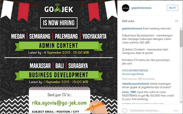 Go-Jek Memperluas Layanan Ke Kota Besar Indonesia