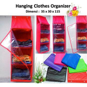  Rak  Baju  Pakaian Gantung Hanging Clothes Organizer Harga 