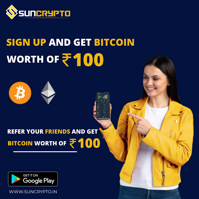 Earn Free Bitcoin Worth Rs 100 | Sun Crypto App