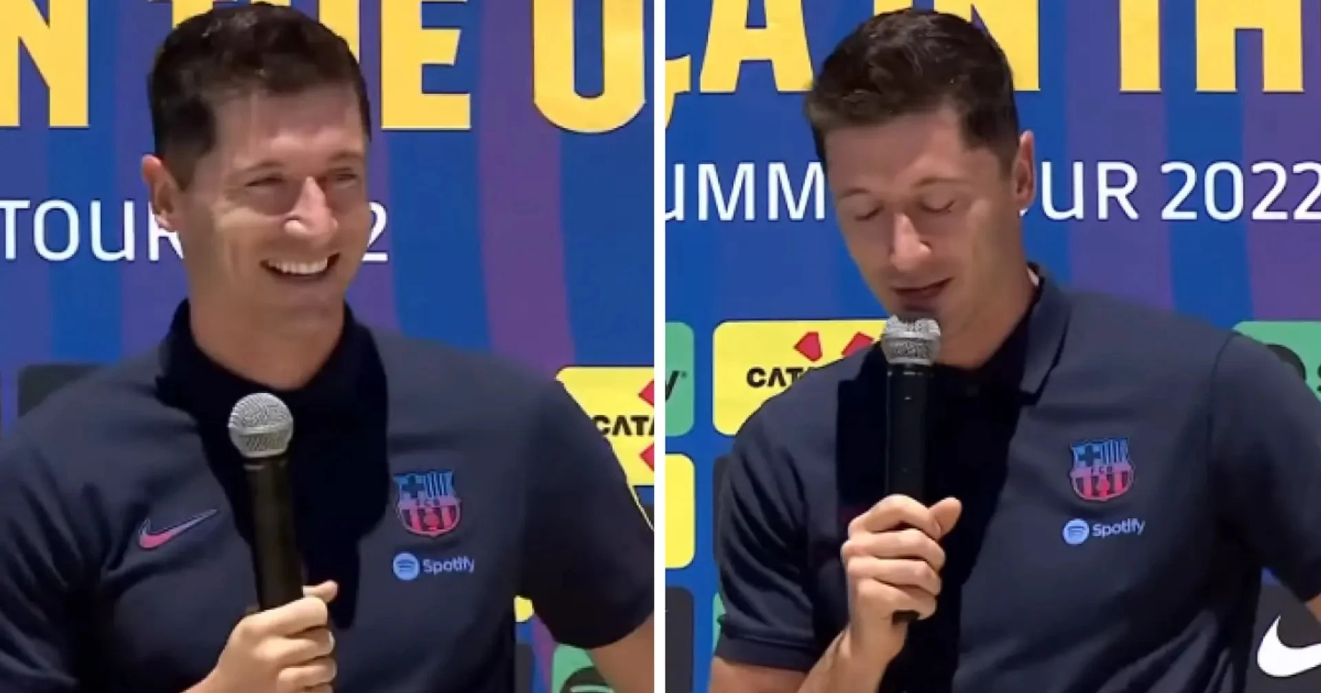 'I'm hungry for goals': Everything Lewandowski said after his unveiling as a Barca player