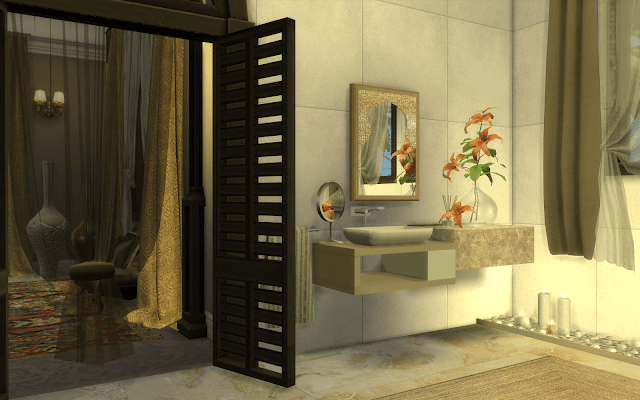 salle de bain luxe sims 4