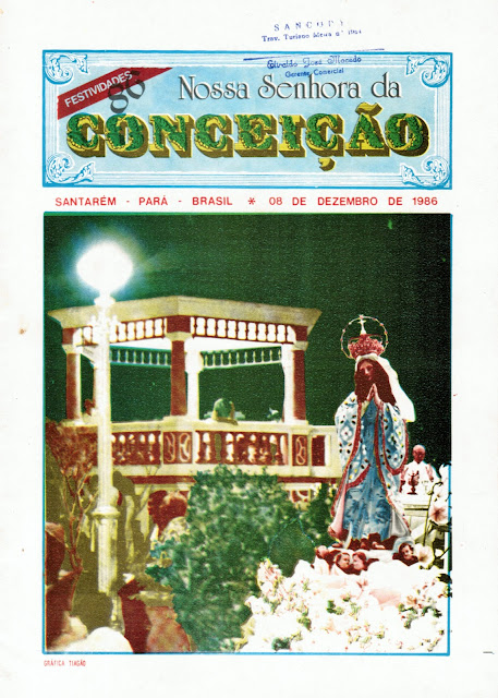 PROGRAMA DA FESTA DE NOSSA SENHORA DA CONCEIÇÃO DE 1986
