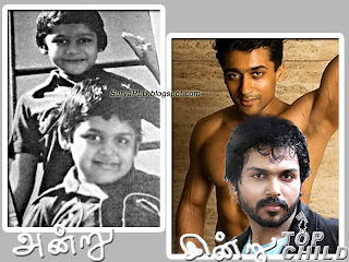 surya sivakumar,karthi sivakumar alias karthik sivakumar childhood,school photo pictures images