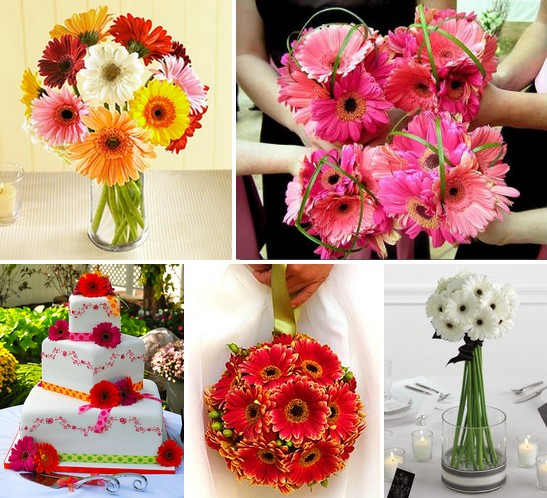 daisy wedding reception centerpiece ideas