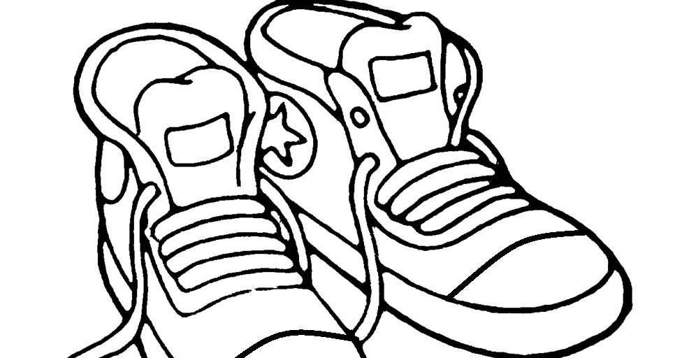  Mewarnai  Gambar  Mewarnai  Gambar  Sketsa Sepatu  1