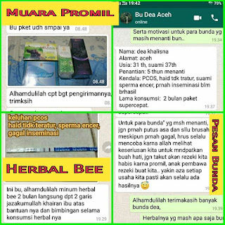 Testimoni herbal Bee untuk PCOS