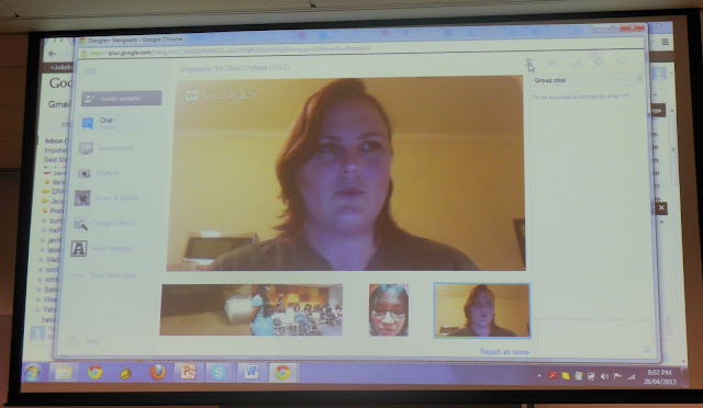 Google Hangout with Miriam Hochwald, Australia, Girls Geek Coffee, Singapore, First Meetup @ Asia One Square, Google office, GGC, GGCS