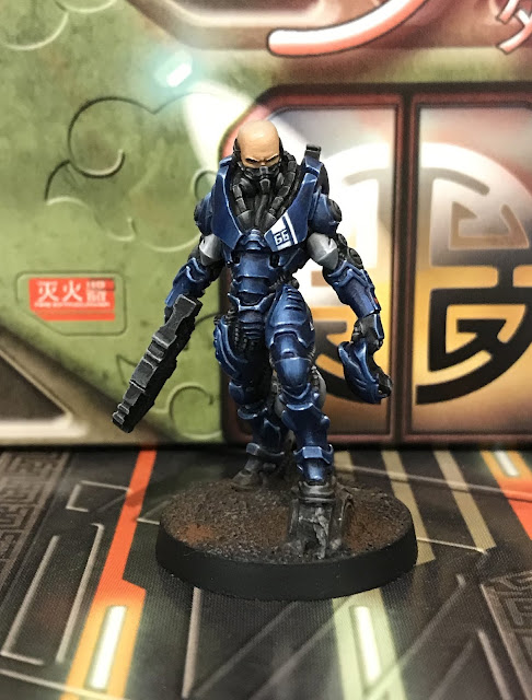 INFINITY IKARI COMPANY: WU MING ASSAULT CORPS - Chain Rifle front