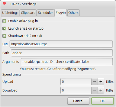 uget download manager aria2 uget download manager, aplikasi IDM di linux, cara instal download manager terbaik linux ubuntu linux mint High Speed Download Manager uGET + aria2 Ubuntu Linux Mint