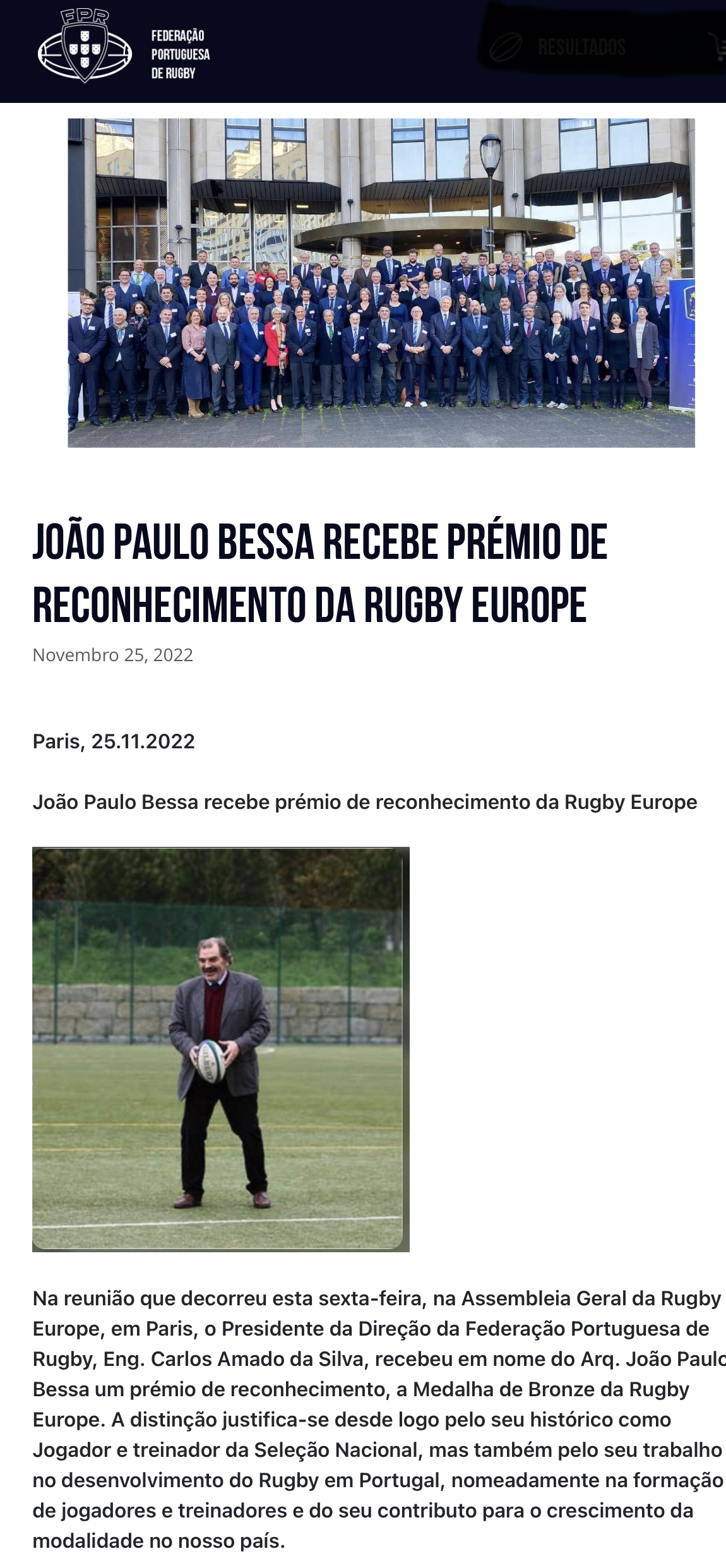 PORTUGAL RUGBY - RUGBY EUROPE SEVENS - CHAMPIONSHIP SERIES 2021, 1ª ETAPA –  LISBOA, Resultados e Classificações