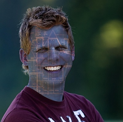  like Nightcrawler from X-Men 2 using a blueprint image from the book: