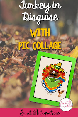 Try a different way of teaching the activity Turkey in Disguise. Students can use the app PicCollage to disguise the turkey.