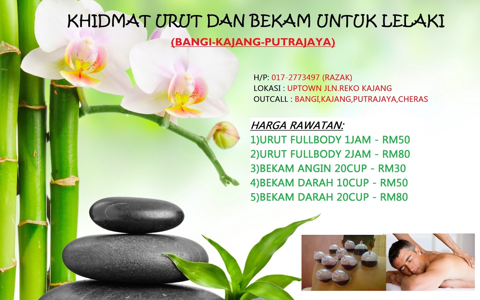 AJAK OF ALL TRADES: KHIDMAT URUT DAN BEKAM LELAKI AJAK OF ALL TRADES: KHIDMAT URUT DAN BEKAM LELAKI