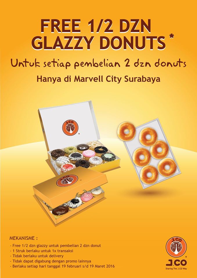 JCO Promo Lagi Beli 2 Lusin Gratis 1/2 Lusin  Dibacaonline