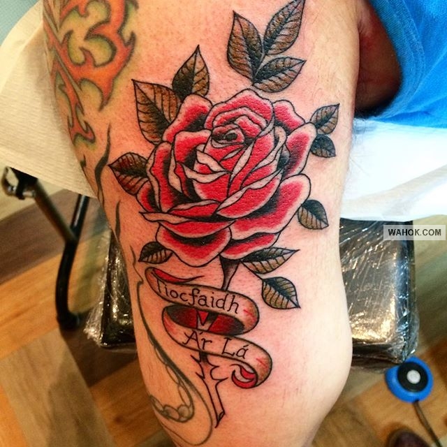 Gambar 100 Gambar Tato  3d Bunga  Mawar Rose Lengan Dada 