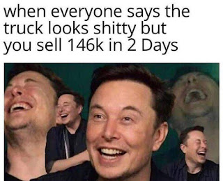 Tesla CyberTruck Meme by @tesla.tastic on Instagram