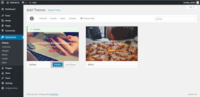 CARA INSTAL THEMES BARU DI WORDPRESS