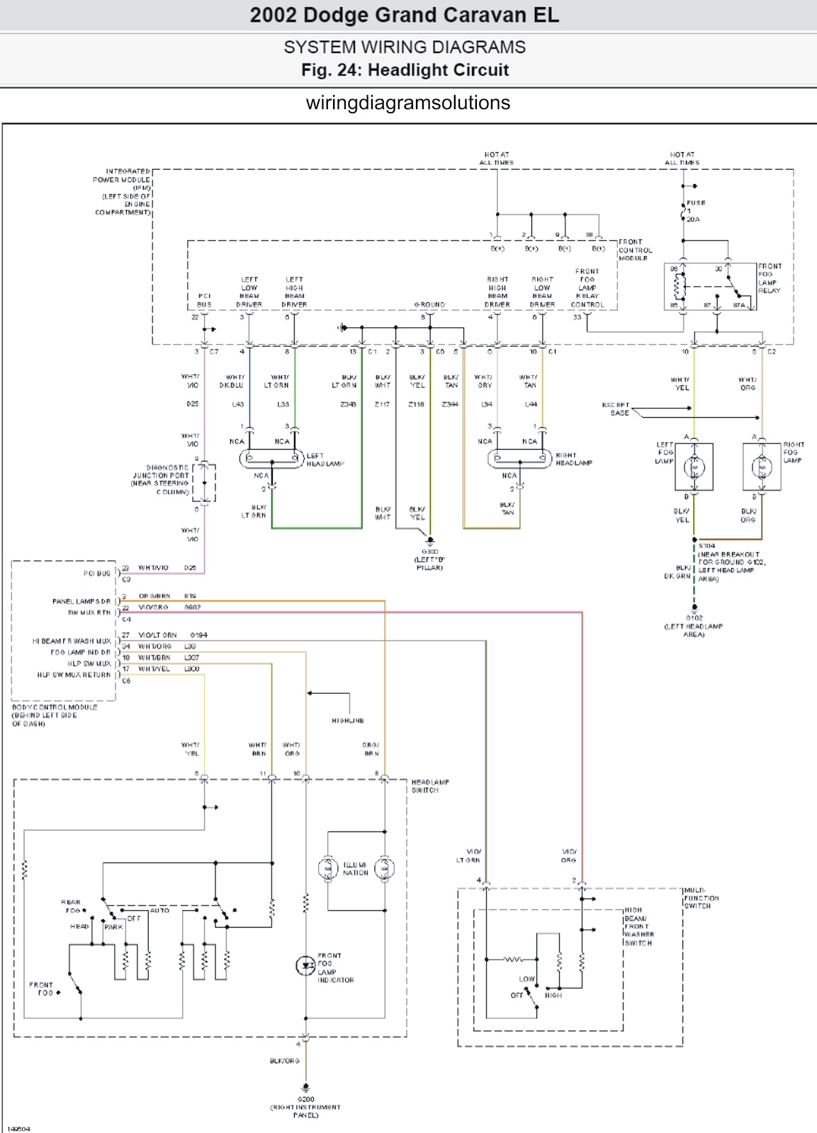 Dodge Caravan Ac Wiring Diagram