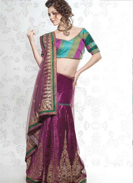 Fashionable Silk Saree Lehnga