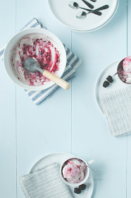 Blackberry Vanilla Bean Ice Cream