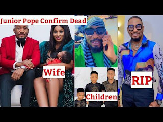 "FATHERLESS: Junior Pope's Children Come To Realize the truth" See What His Children Were Found Doing Days After His Sudden Demise